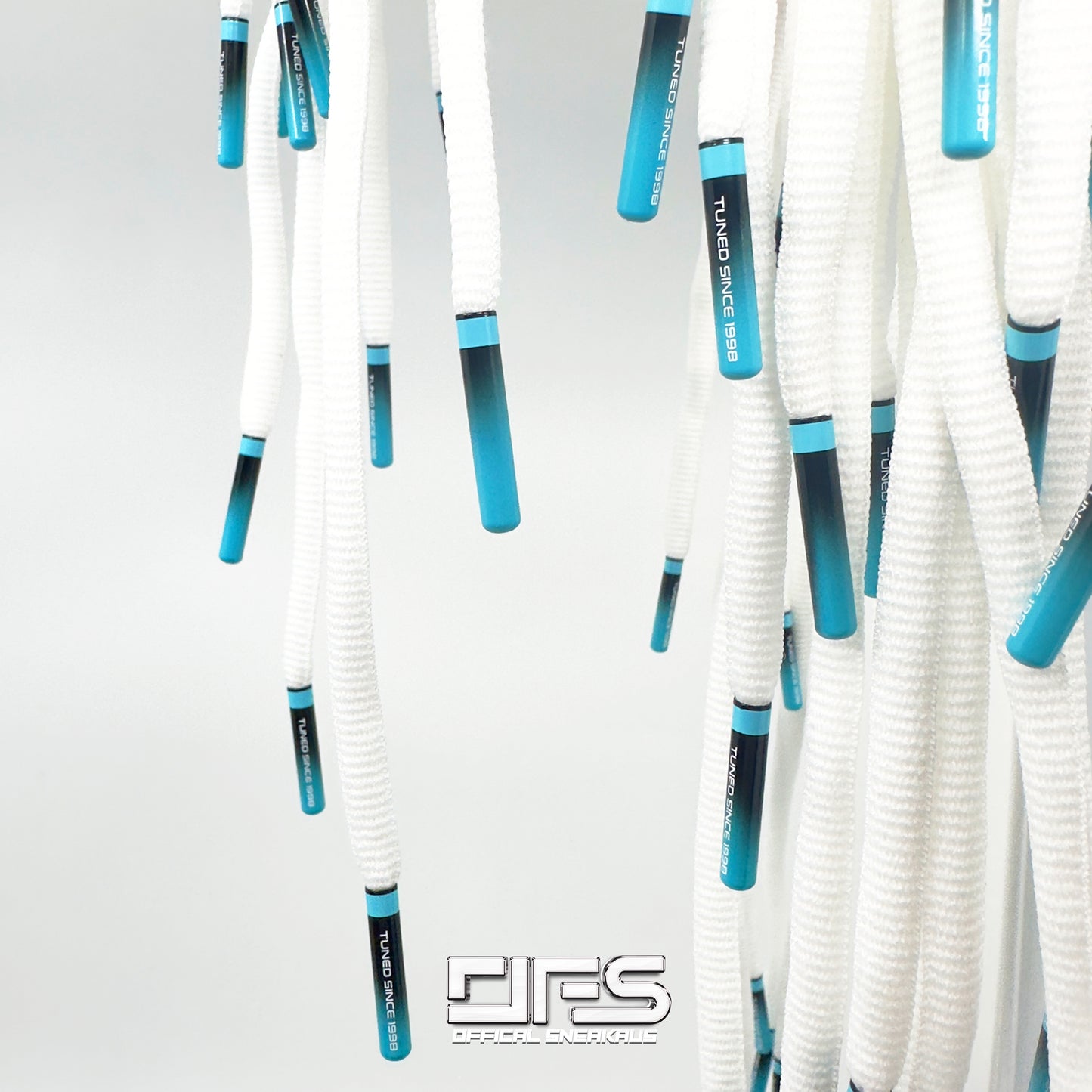 TN Laces Tuned Air Since 1998 Replacement Laces "AQUA FADES"