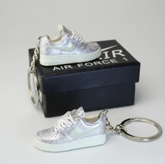 Sneaker Keychain : AF1 Silver