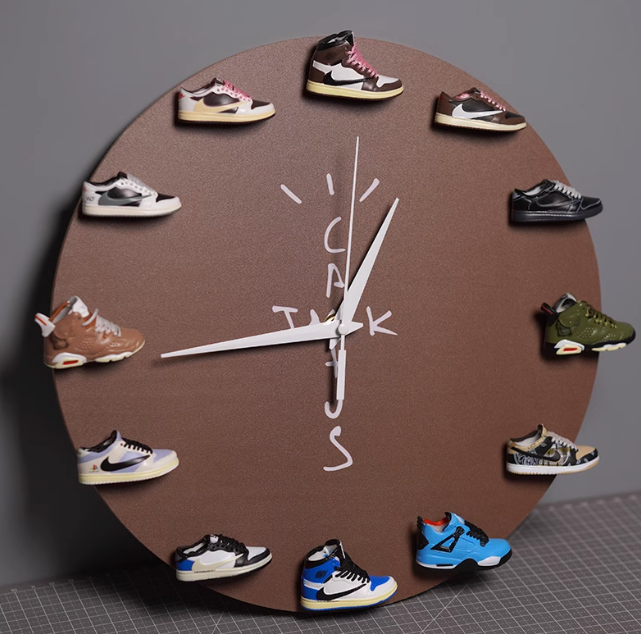Mini Sneaker Clock : Cactus Jack Travis
