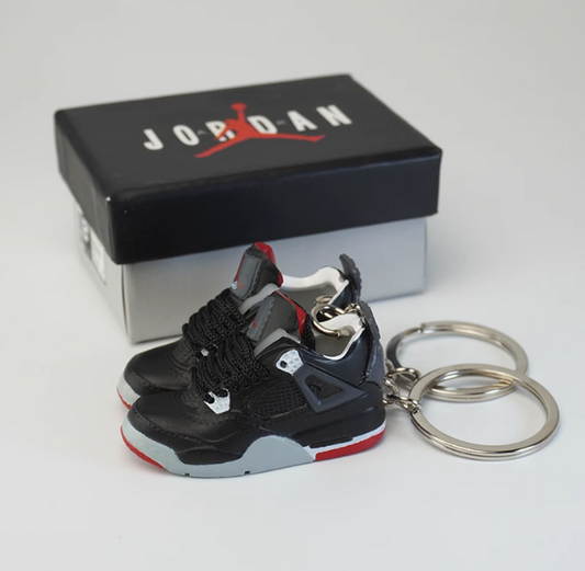 Sneaker Keychain : AJ4 BLACK RED