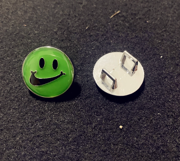 2PC Smiley Swoosh Logo Shoe Lace Buckle