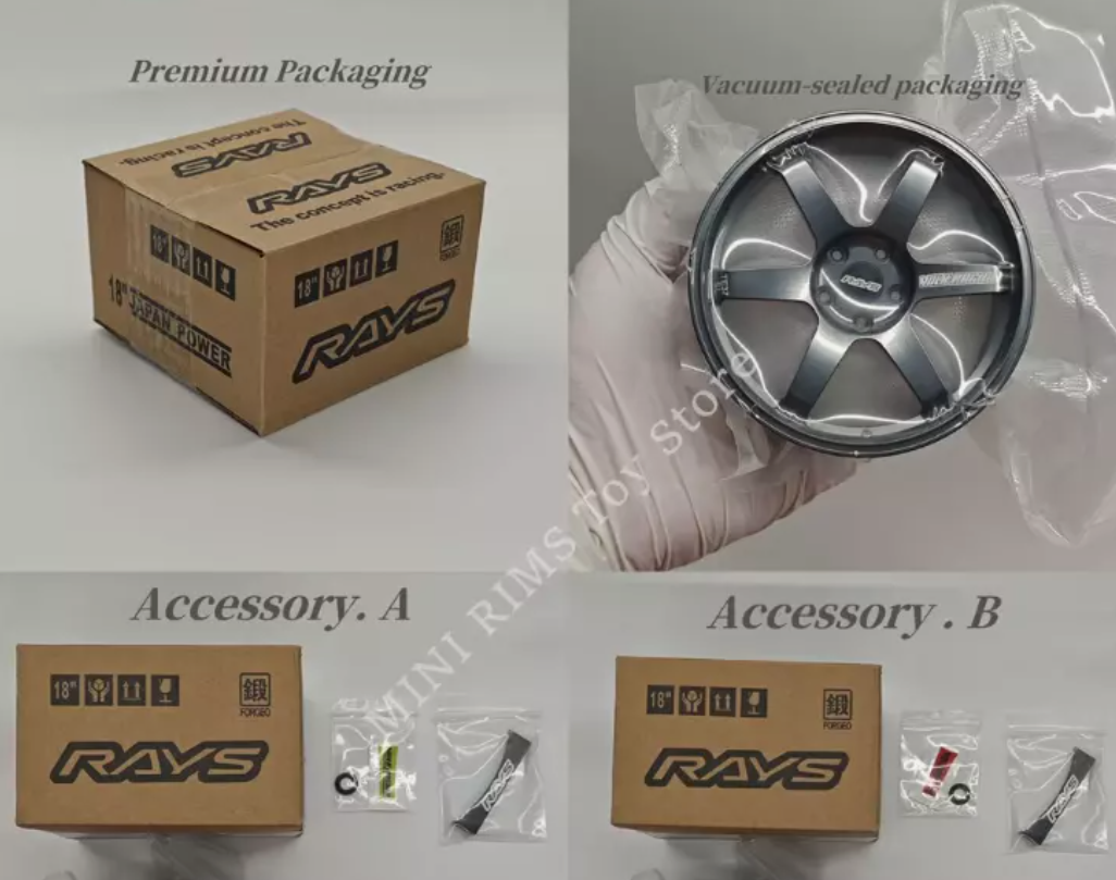 Mini Rims : Black TE37 V1