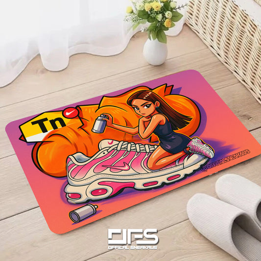 TN RUG: Pink Graffiti