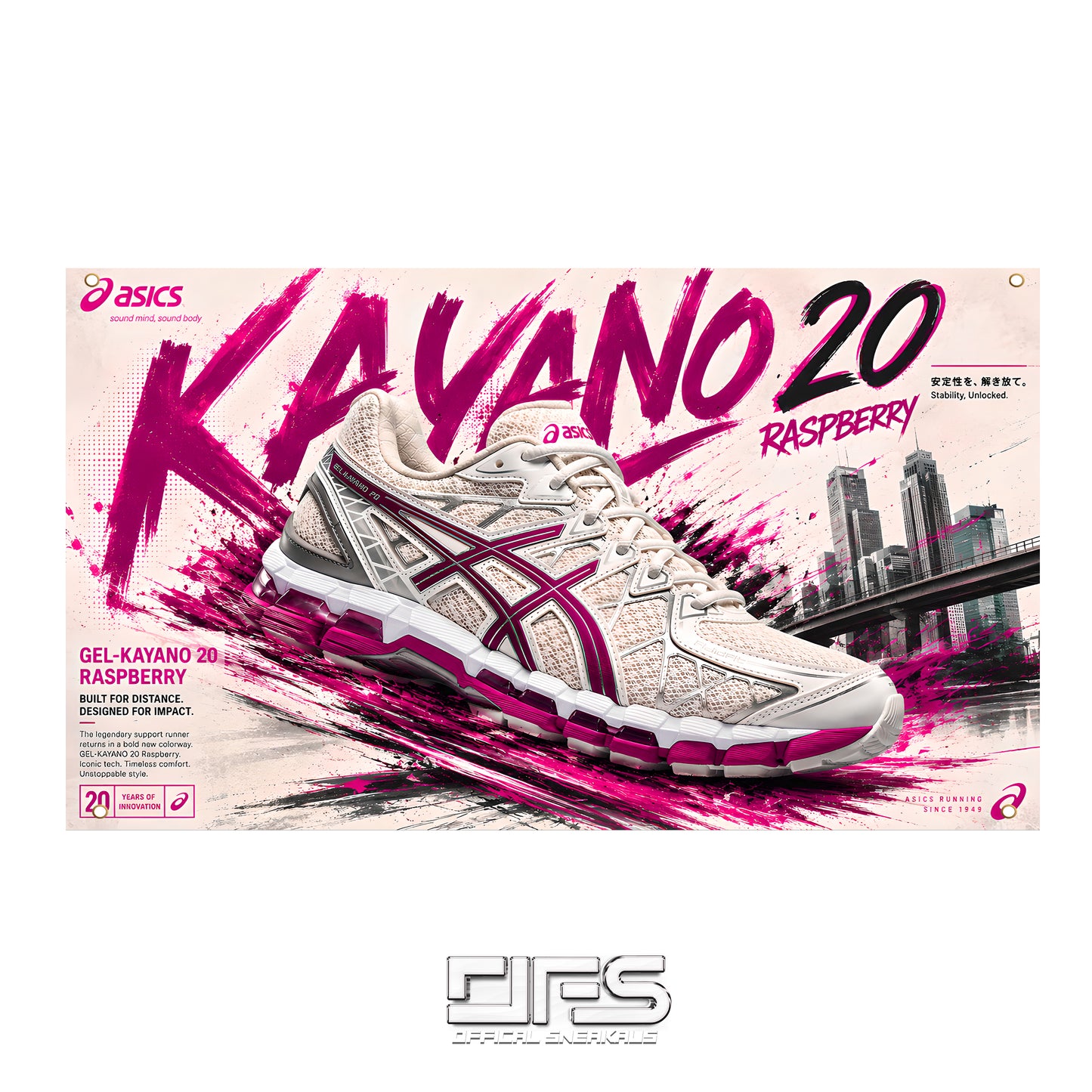 K20 RASBERRY FLAG
