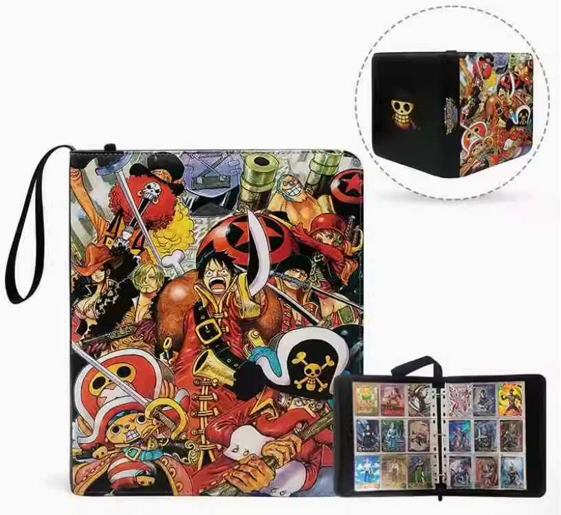One Piece Premium Leather Album Card Binder: Crew