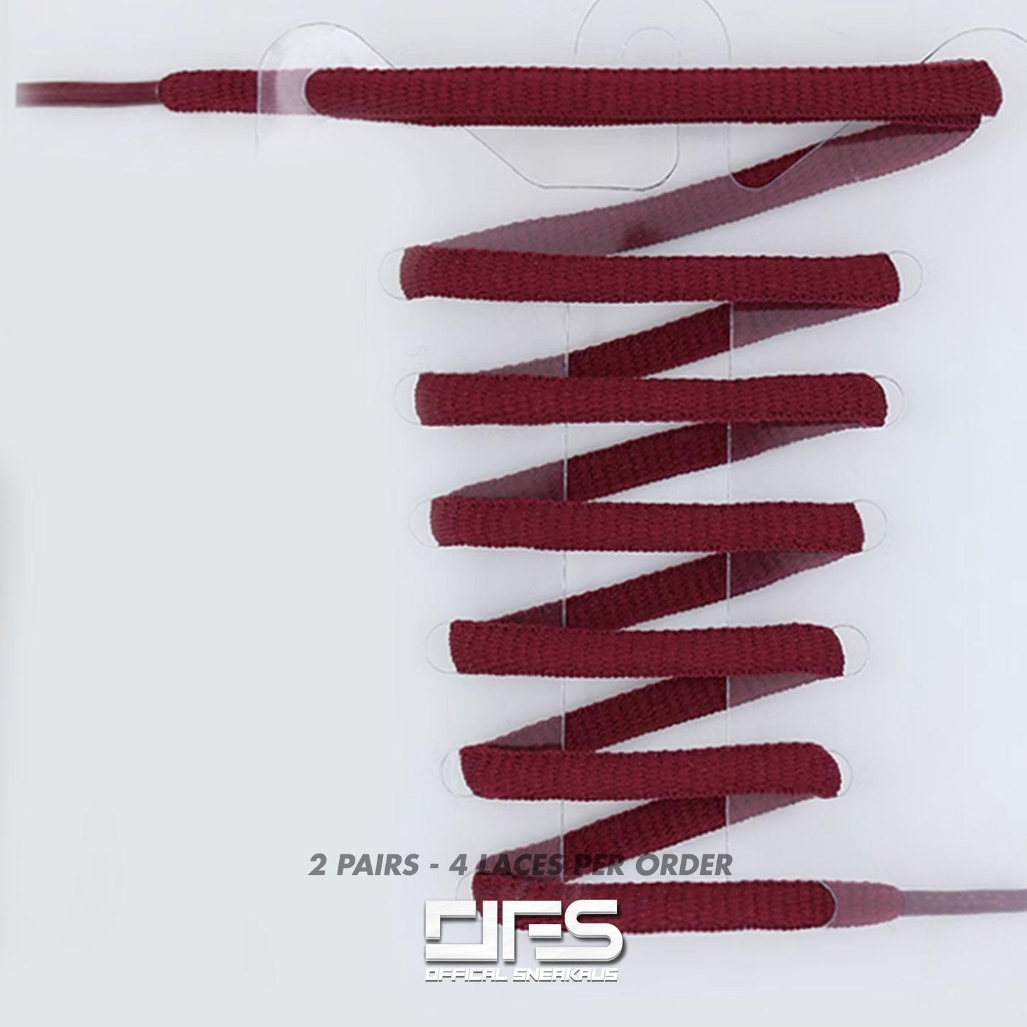 Oval Laces - ASICS / TN Laces 'Burgundy' (2 For 1)