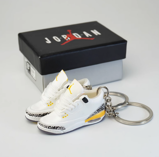 Sneaker Keychain : AJ Cement Yellow