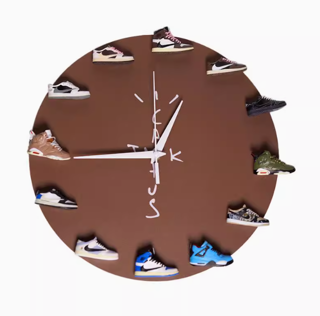 Mini Sneaker Clock : Cactus Jack Travis