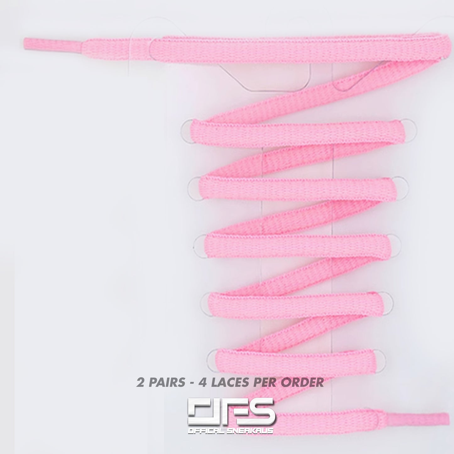 Oval Laces - ASICS / TN Laces 'Light Pink' (2 For 1)