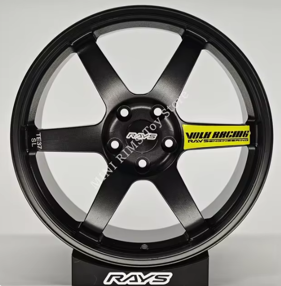 Mini Rims : Black TE37 V2