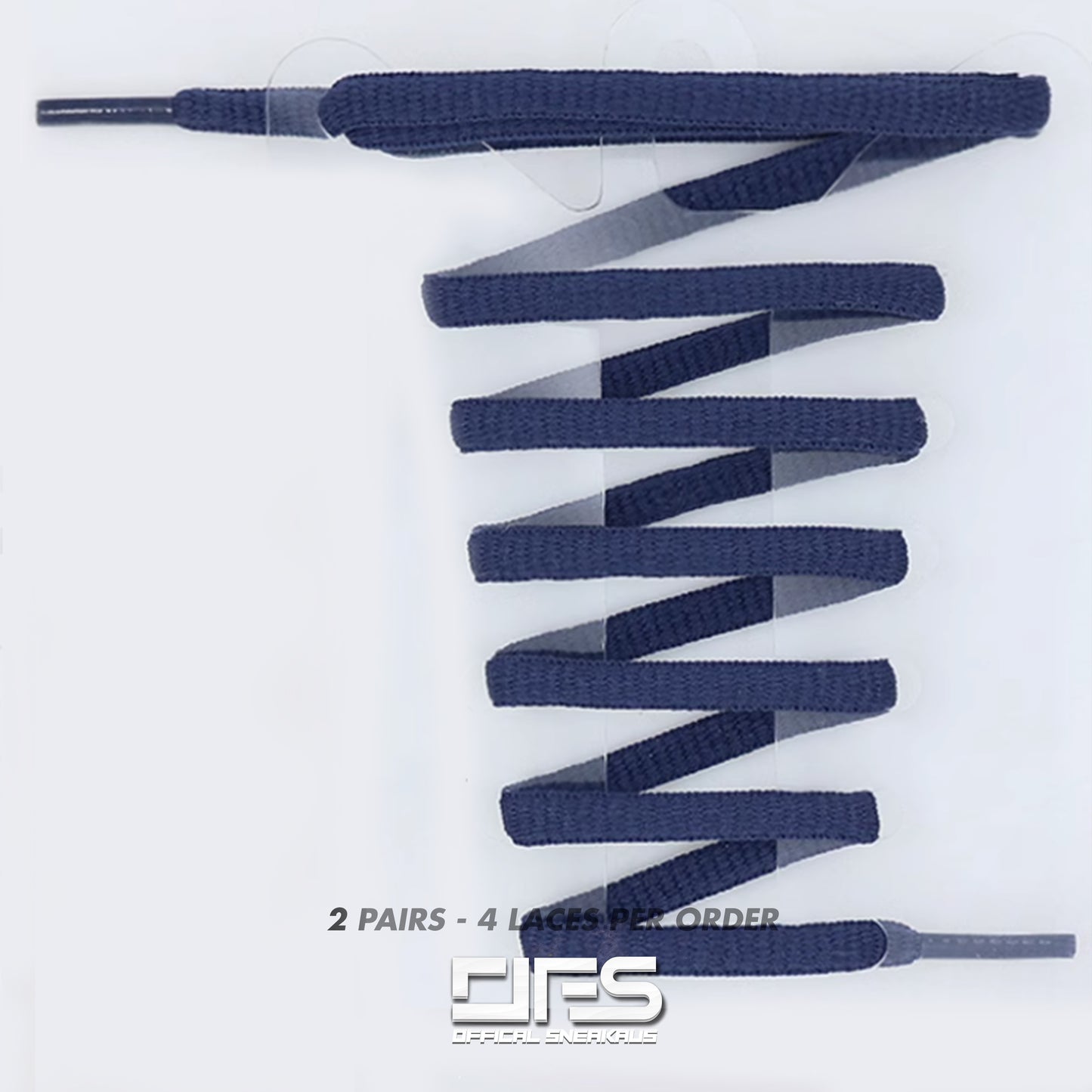 Oval Laces - ASICS / TN Laces 'Navy' (2 For 1)