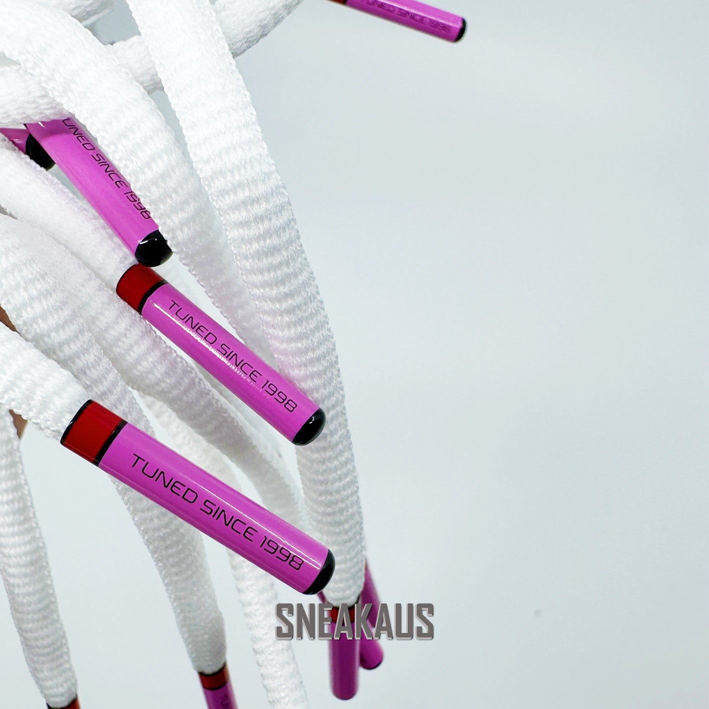 TN Laces Tuned Air Since 1998 Replacement Laces White / Pink pair