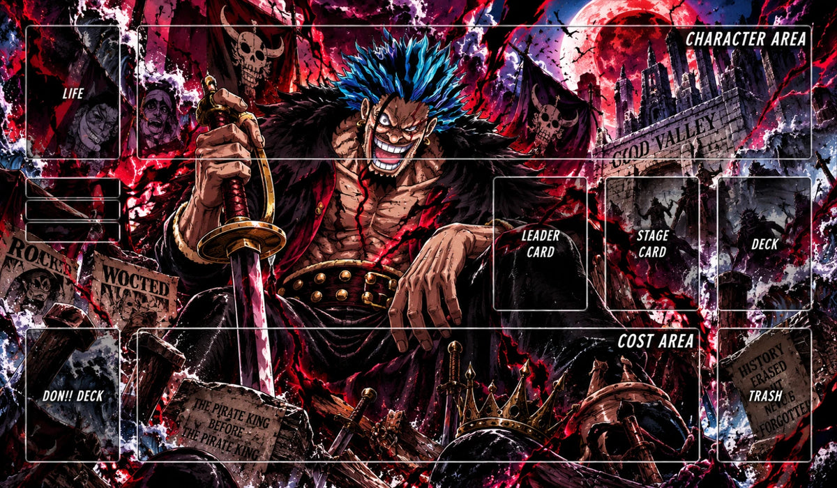 ONE PIECE PLAYMAT Rocks D Xebec