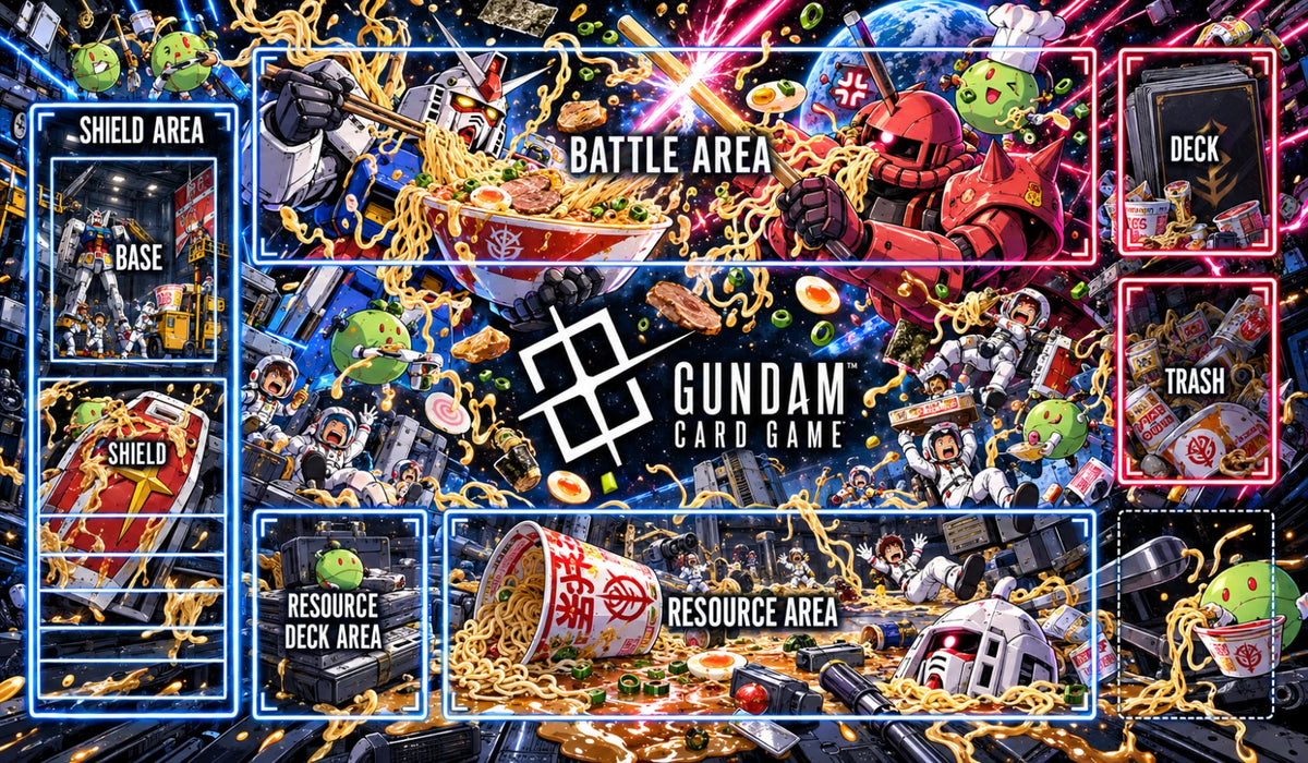 Gundam TCG Playmat: Noodle Meme