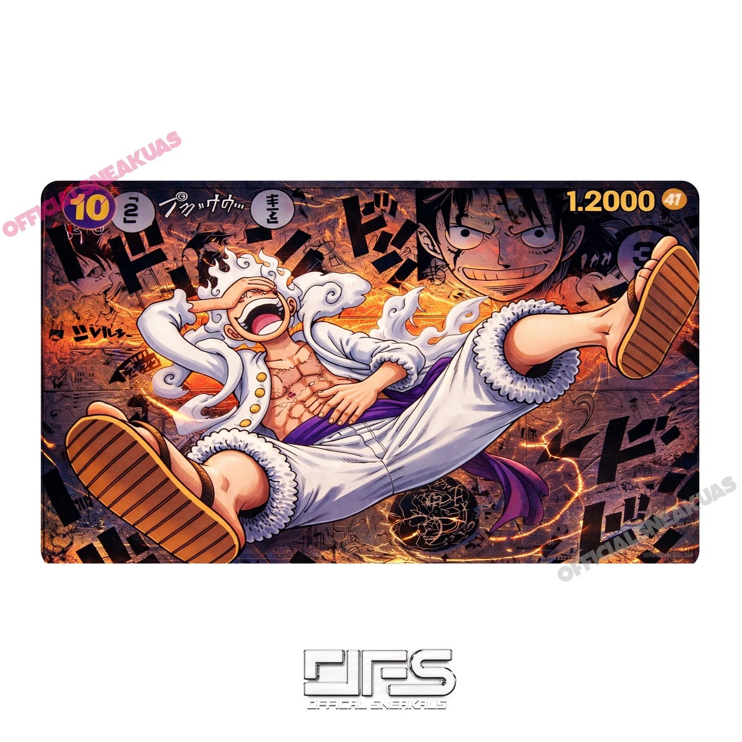 One Piece TCG Play Mat MANGA LUFFY V4