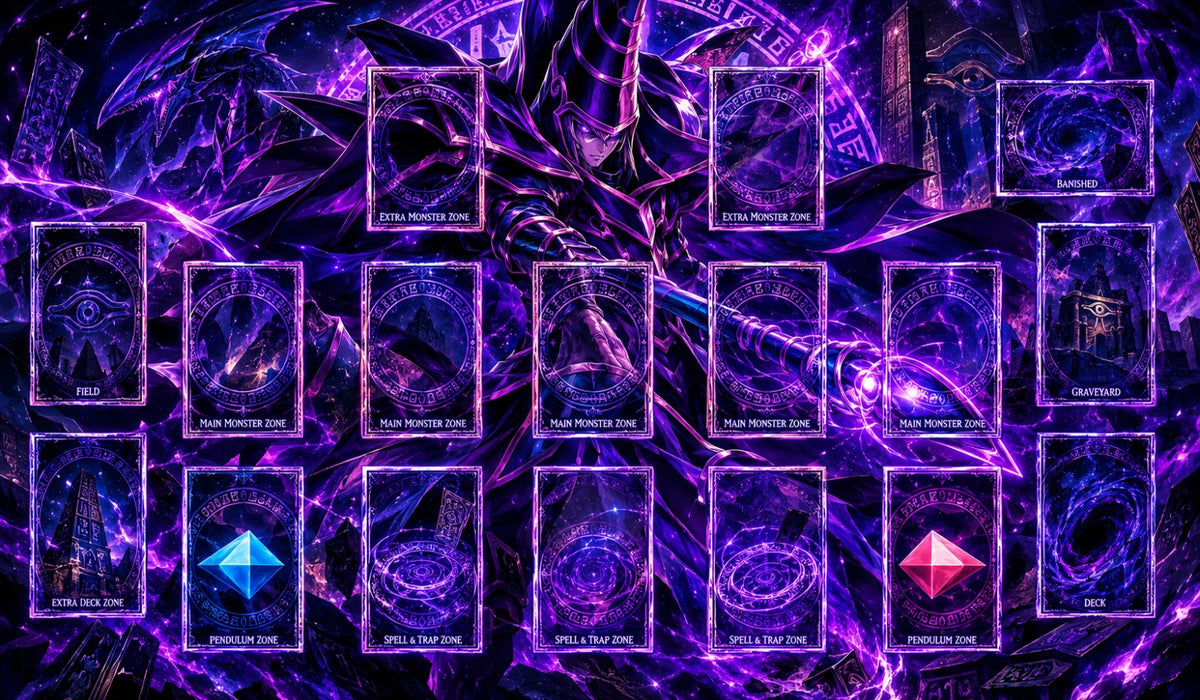 Yugioh TCG Playmat Blue eyes Dark Magician