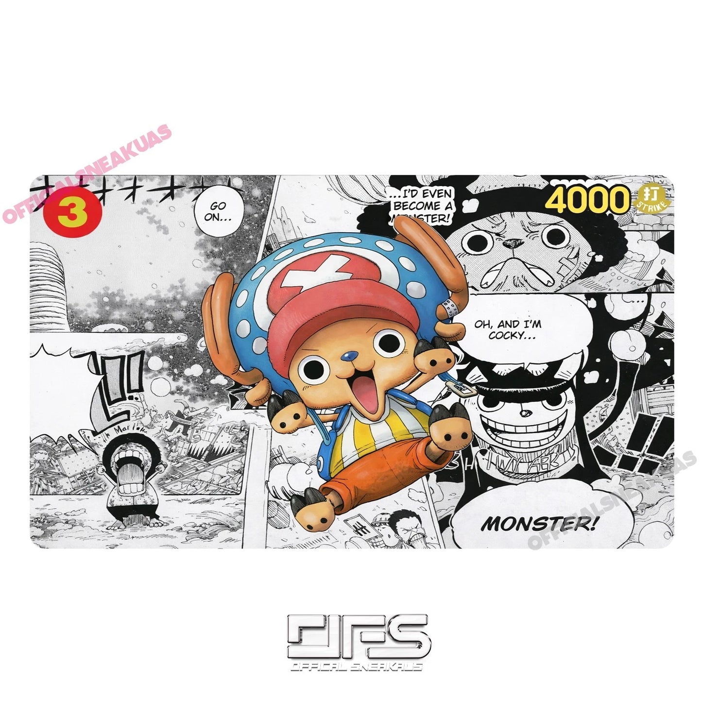 One Piece TCG Play Mat manga chopper