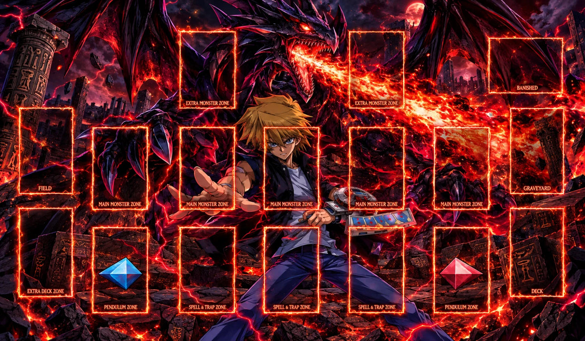 Yugioh TCG Playmat : Joey wheeler Red-Eyes