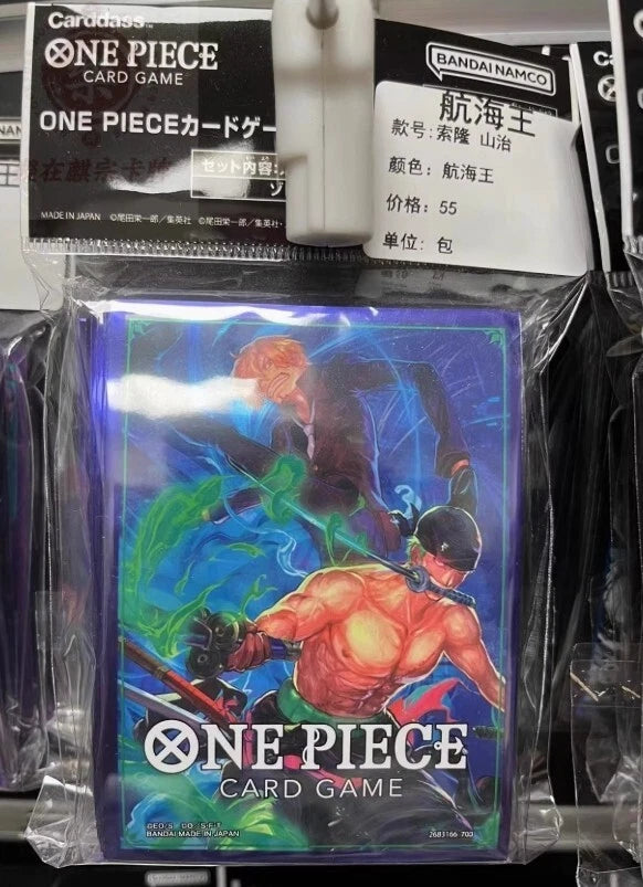 OPCG Standard Card Sleeves OFFICIAL BANDAI 70PC Sanji Zoro