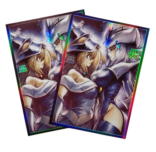 YGO Custom Card Sleeves 50PC Holographic Dark M Girl
