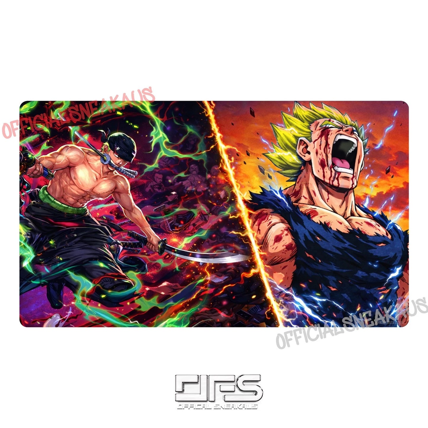 One Piece TCG Play Mat x DBZ V3