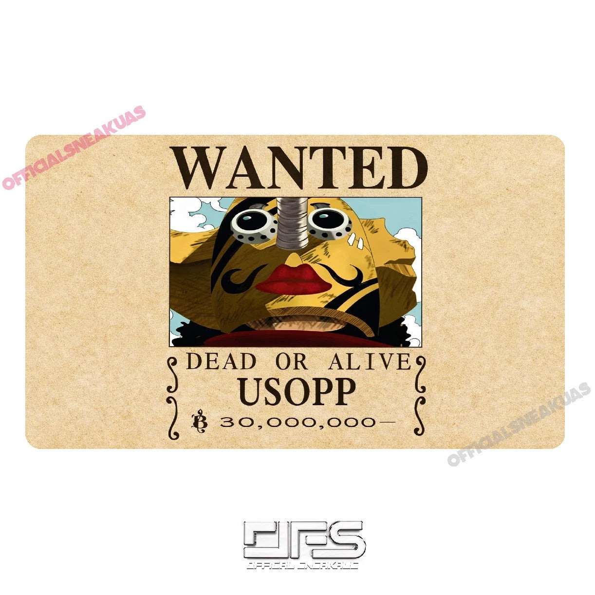 One Piece TCG Play mat WANTED poster USOPP