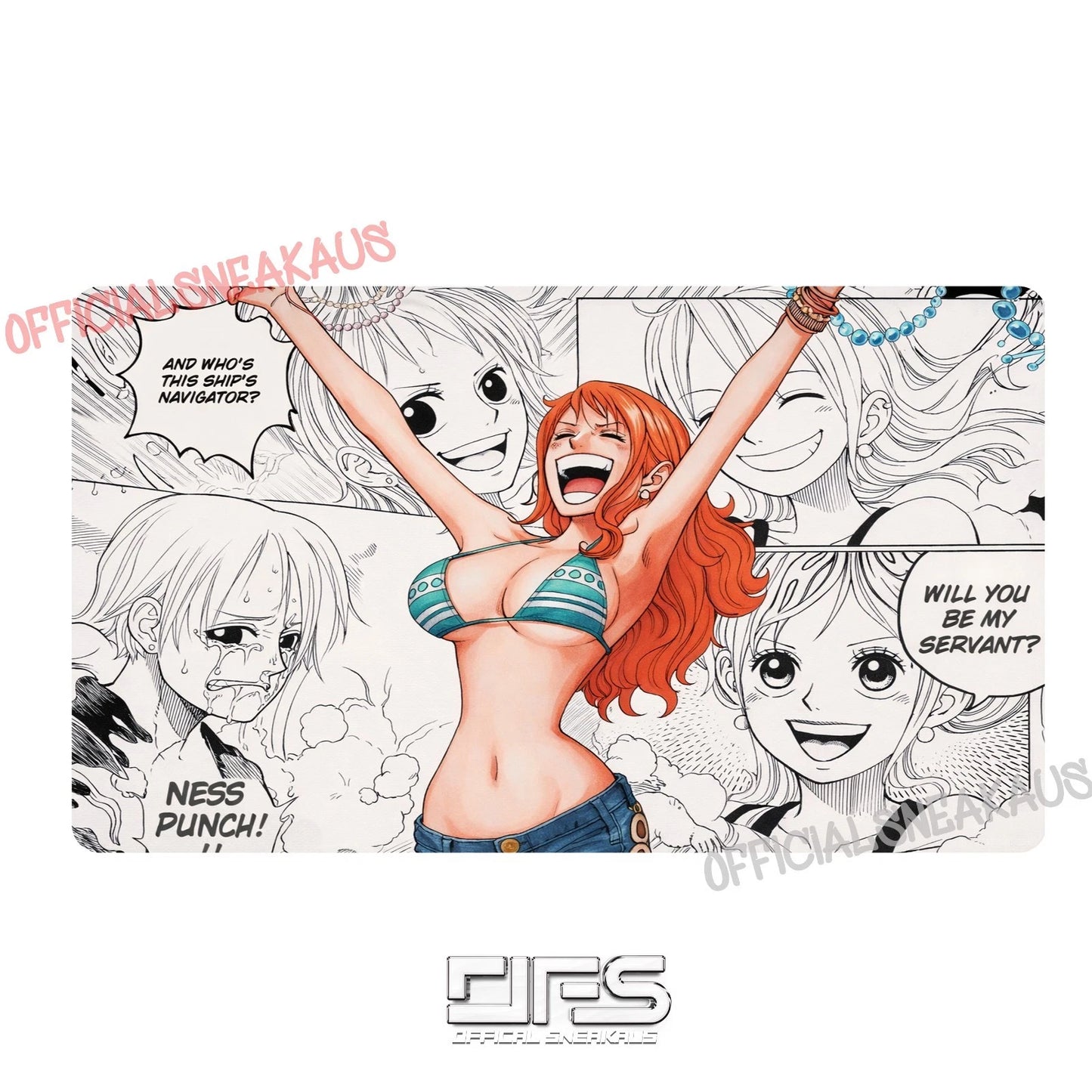 One Piece TCG Play Mat Serial Manga Nami