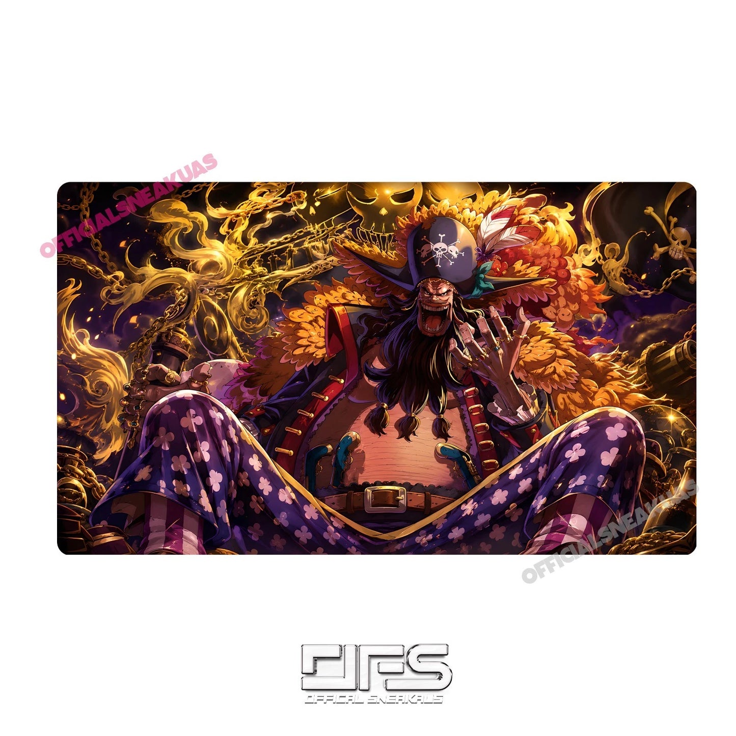 ONE PIECE PLAYMAT BLACKBEARD OP17