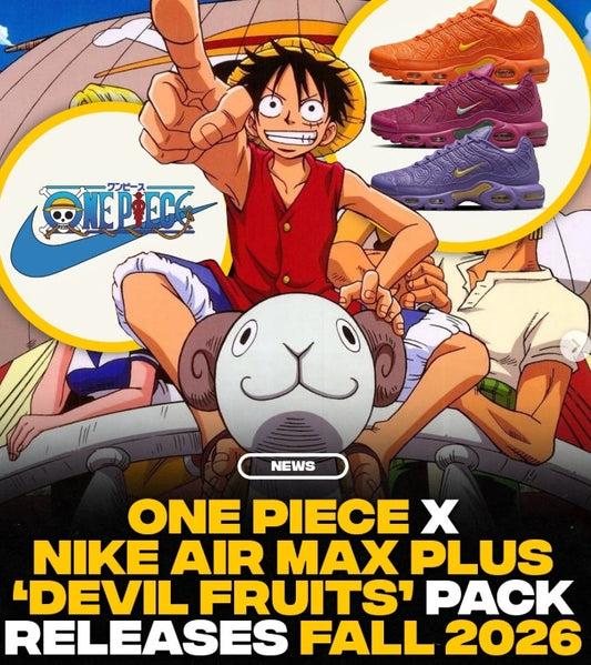 One Piece x Nike Air Max Plus “Devil Fruits” Set for 2026 RELEASE