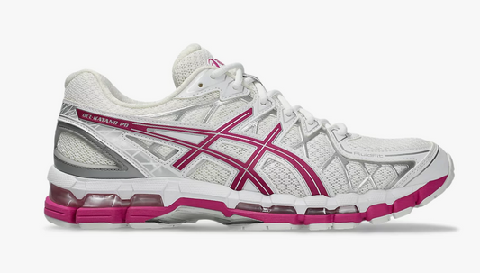 ASICS GEL-Kayano 20 White/Raspberry Brings Y2K Running Style Back in Bold Fashion