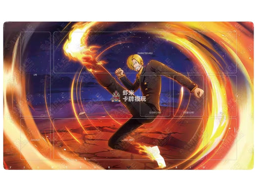 One Piece TCG Play Mat SANJI KICK