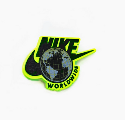 2PC World Wide Logo Shoe Lace Buckle