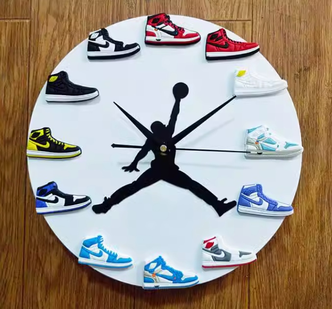 Mini Sneaker Clock : AJ1-12 ( 2D )