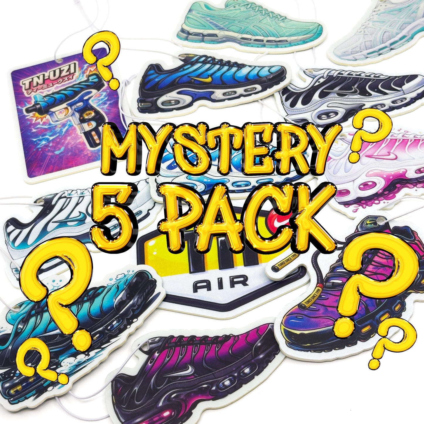 Air Fresheners : 5x (ASSORTED MYSTERY PACK) +1  Bonus FREE Air Freshener