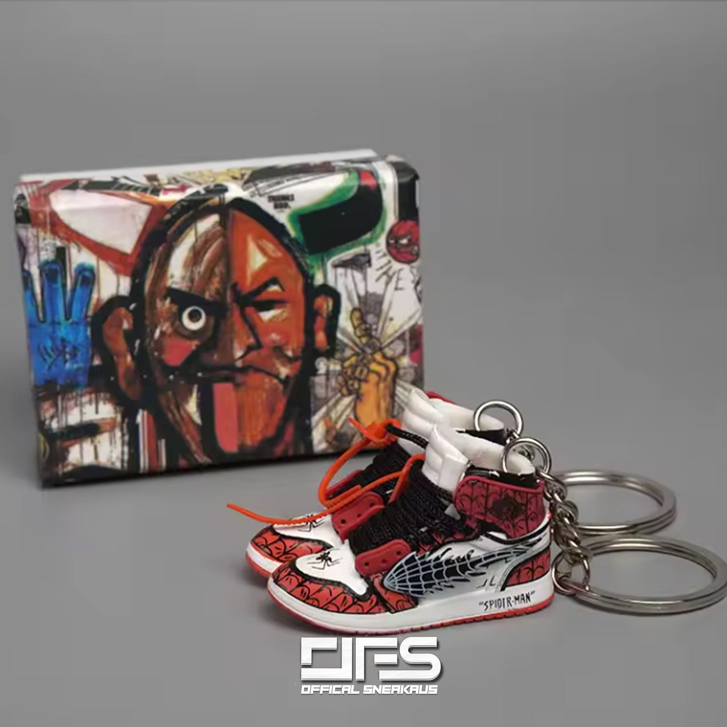 Air Jordan Sneaker Keychain : Spider-Man Chicago Inspired