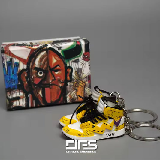 Air Jordan Sneaker Keychain : Pokemon Pikachu Inspired