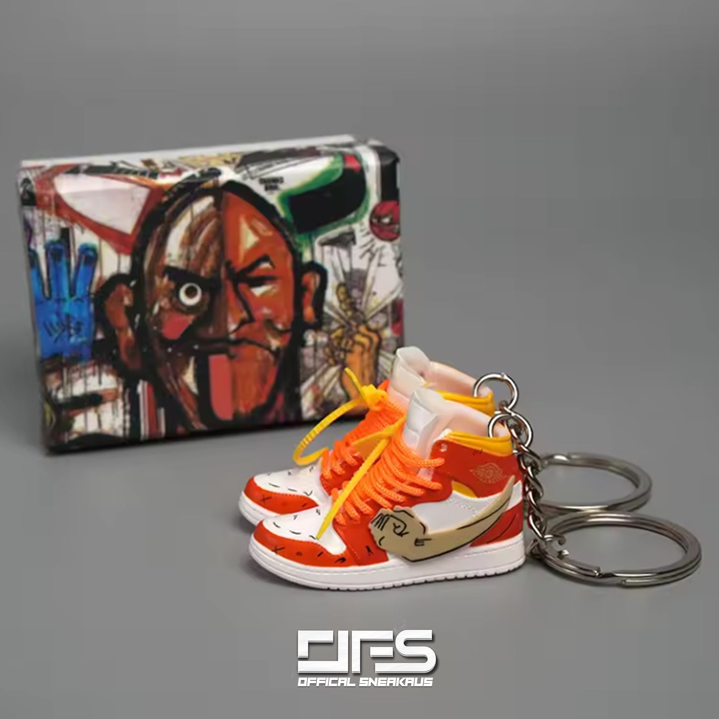 Air Jordan Sneaker Keychain : LUFFY One Piece Inspired