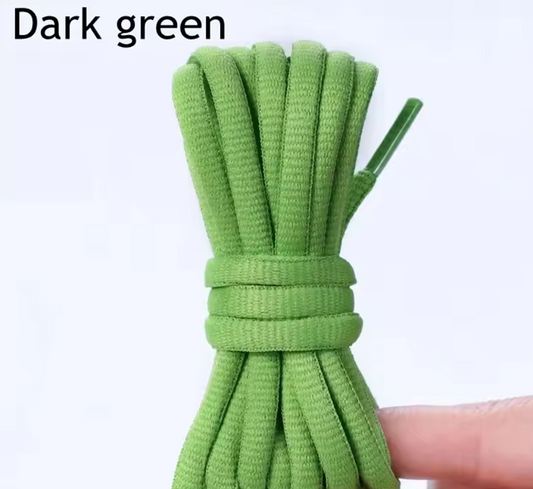 Oval Laces - ASICS /  TN Laces 'Dark Green'