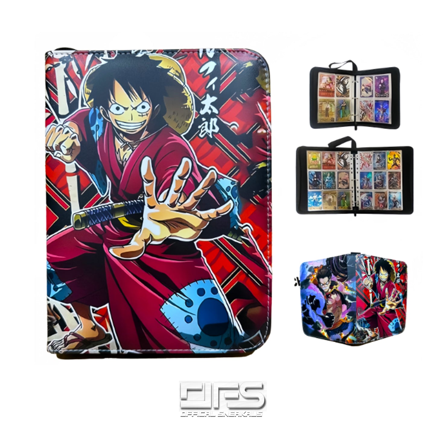 One Piece Premium Leather Album Card Binder: Wano Luffy 4