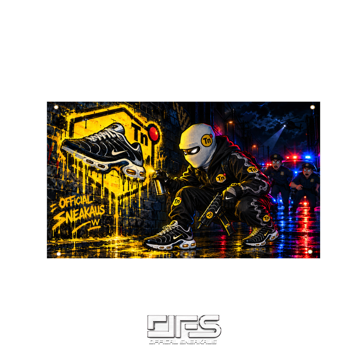 UZI GRAFFITI (FLAG)