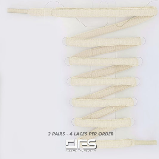 Oval Laces - ASICS /  TN Laces 'Beige' (2 For 1)