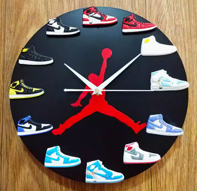 Mini Sneaker Clock : AJ1-12 ( 2D )