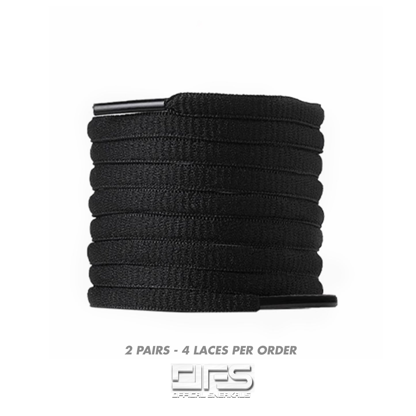 Oval Laces - Standard TN Laces 'Black' (2 For 1)