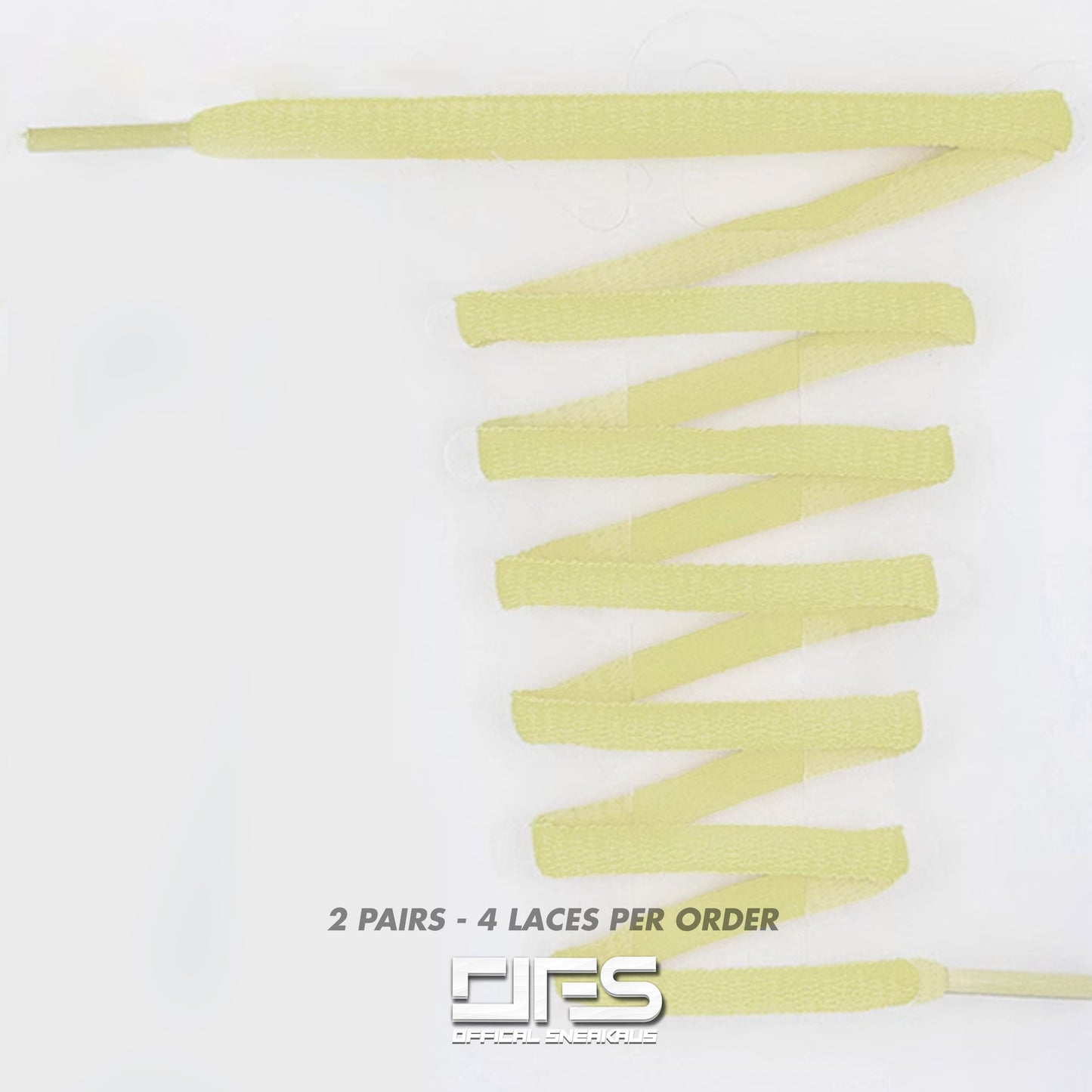 Oval Laces - ASICS /  TN Laces 'Cream' (2 For 1)