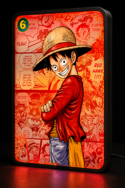 LUFFY RED MANGA  NIGHT LIGHT