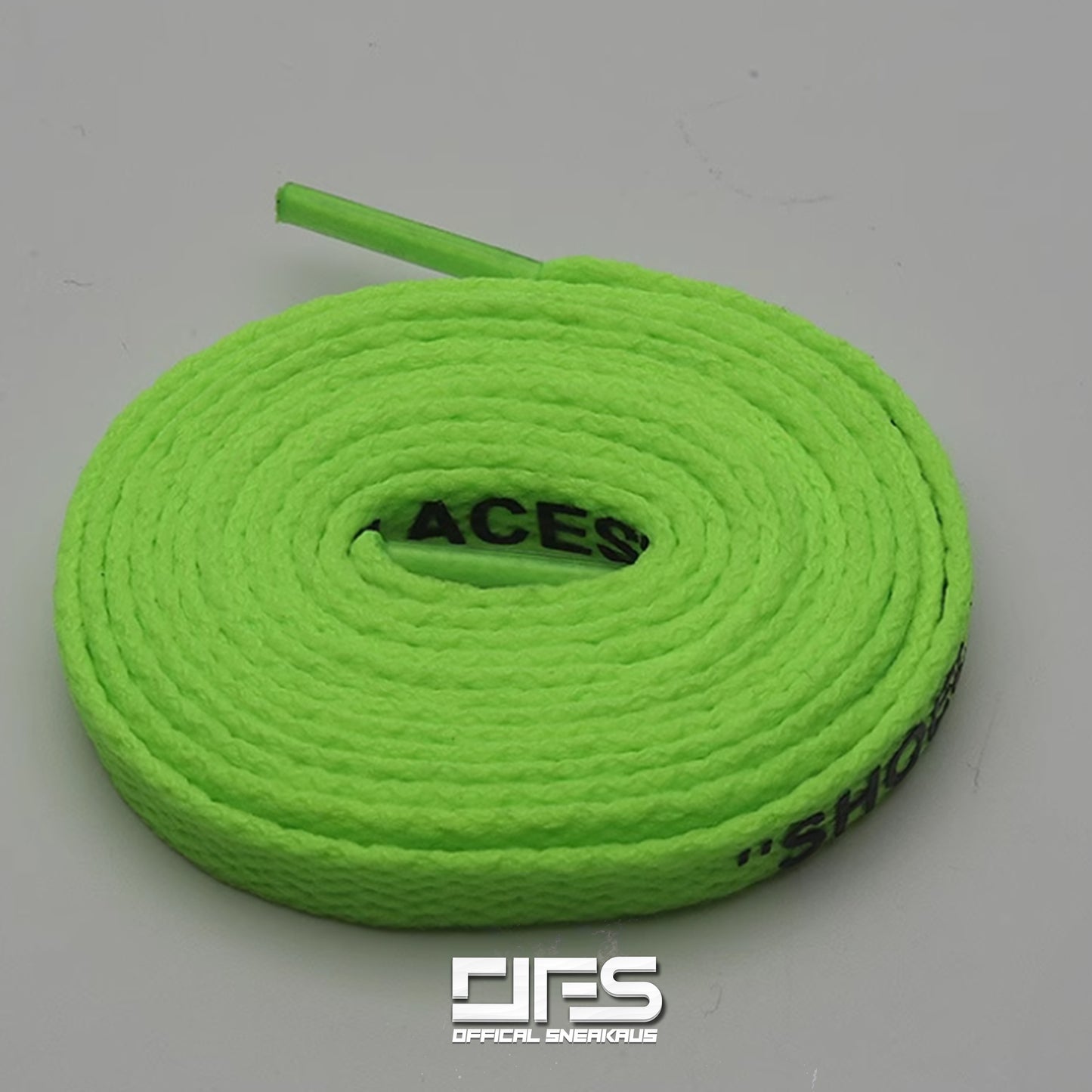 "SHOELACES" Fluro Green