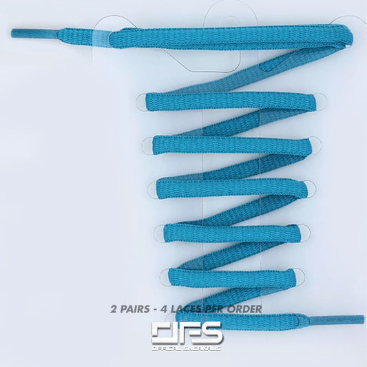 Oval Laces - ASICS / TN Laces 'Lake Blue' (2 For 1)