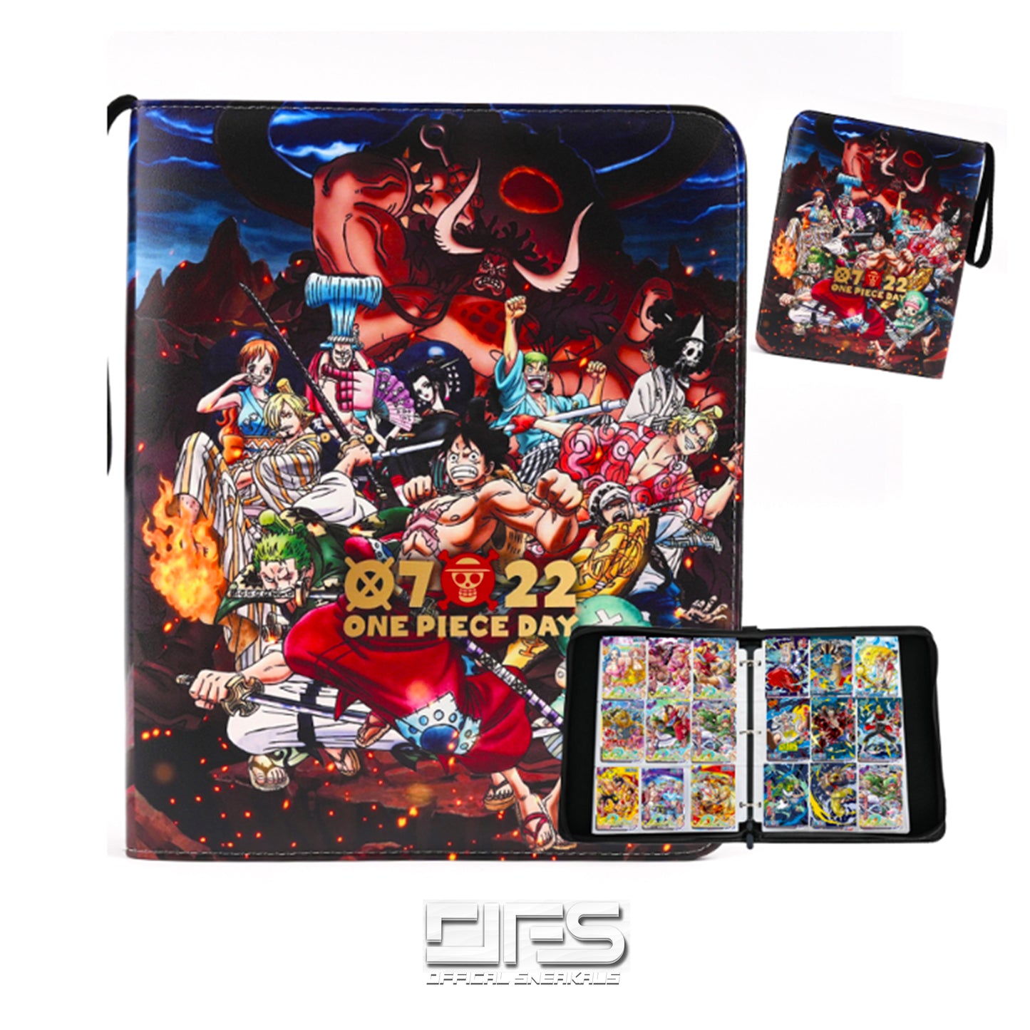 One Piece Premium Leather Album Card Binder: Wano Straw Hats