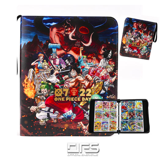 One Piece Premium Leather Album Card Binder: Wano Straw Hats