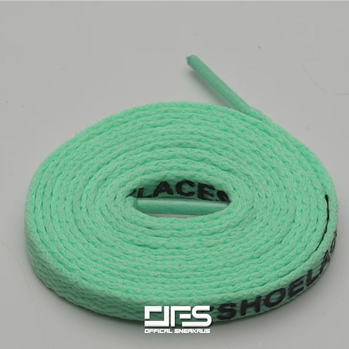 "SHOELACES" Mint Green 2